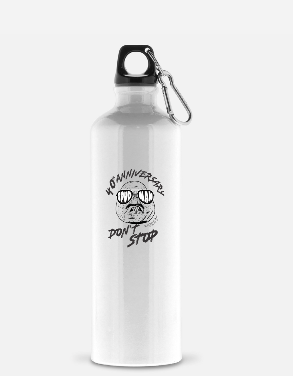 Spudman 40th Anniversary Aluminum White Water Bottle